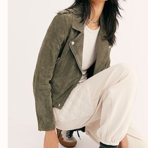 Suede Moto Jacket